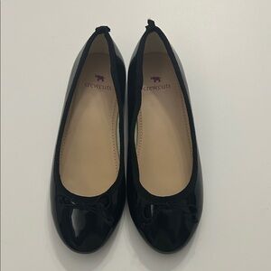 NWT Crewcuts Black Patent Ballet Flats with Bow